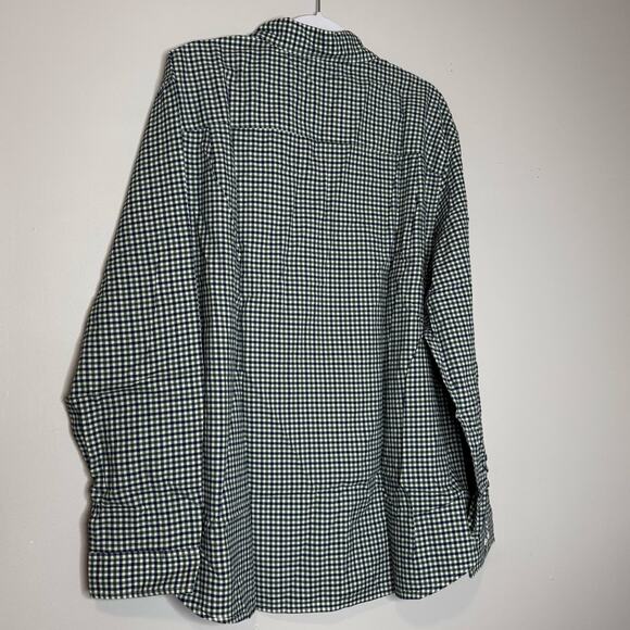 Hawker Rye Slim Fit Button Down Shirt Navy Green Mini Check NWT Men's 2XL - Picture 5 of 9